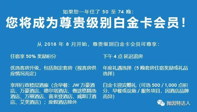 成为最大酒店品牌顶级会员的超级捷径：万豪白金挑战回归啦！