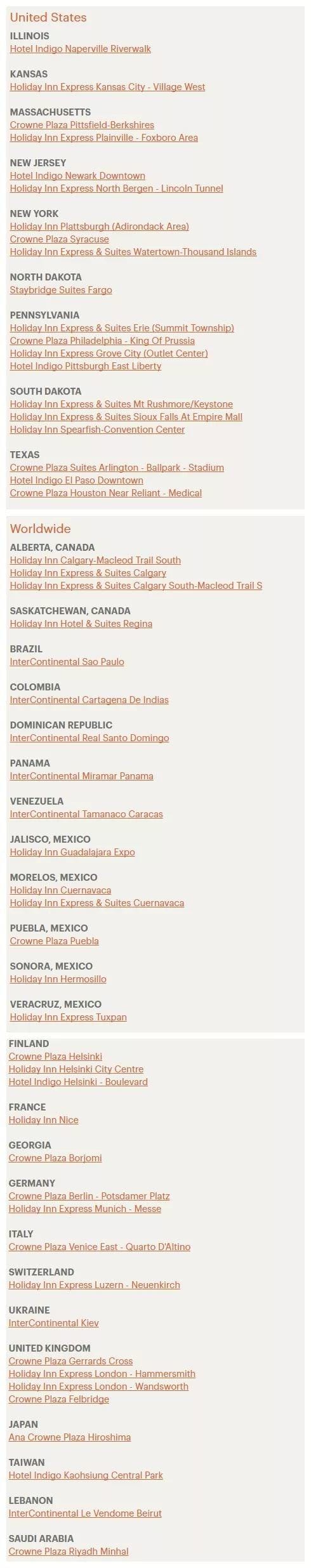 低成本住豪华酒店 - 洲际酒店 (IHG) 2018年Q1 PointBreaks促销活动 低成本住豪华酒店 - 洲际酒店 (IHG) 2018年Q1 PointBreaks促销活动