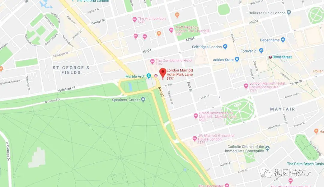 万豪七天券免费畅游伦敦百年酒店 - 伦敦帕克巷万豪酒店入住体验 万豪七天券免费畅游伦敦百年酒店 - 伦敦帕克巷万豪酒店入住体验