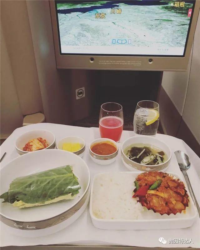 《空中吃遍鲍鱼龙虾（上） -  韩亚航空商务舱OZ204 ICN - LAX（仁川 - 洛杉矶）体验报告》