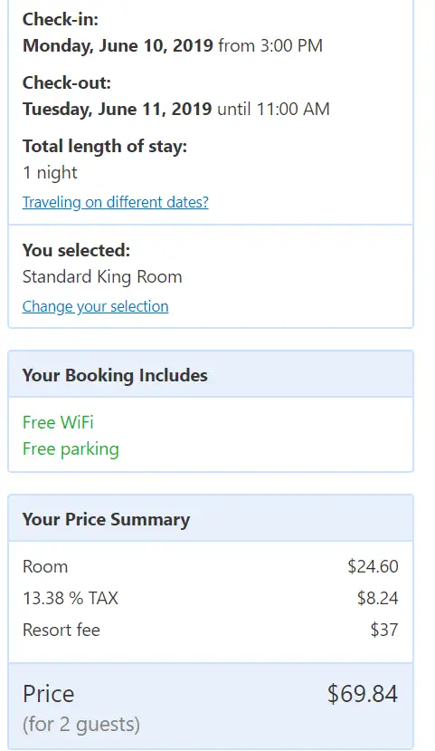 税后69美元的拉斯维加斯四星级酒店