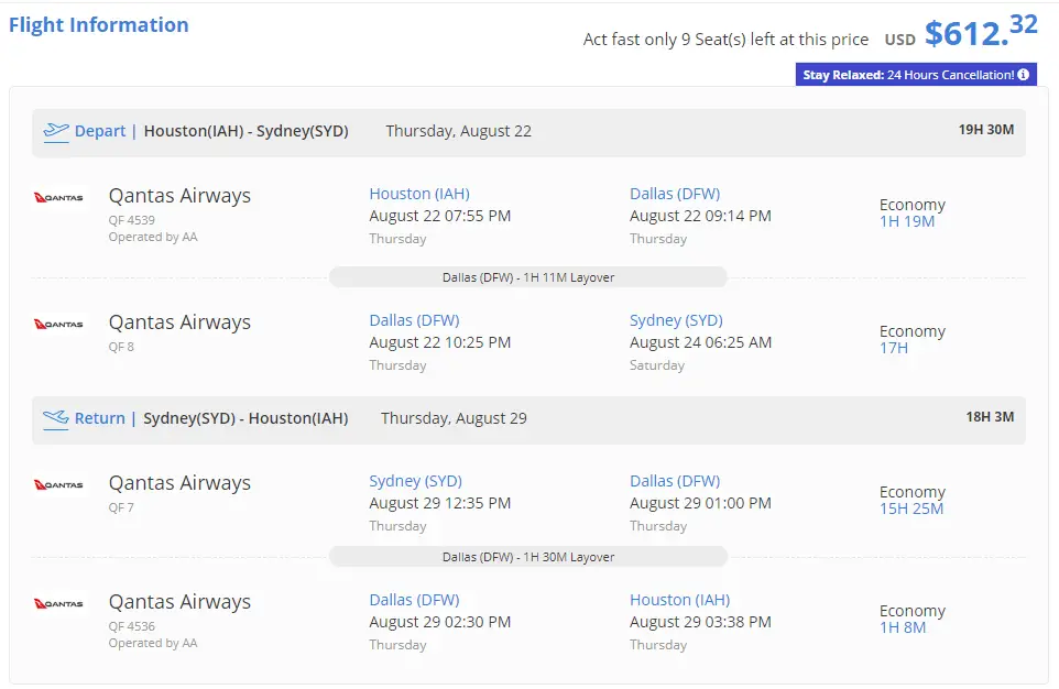 近乎免费的美国 - 澳大利亚机票来了【新增芝加哥 - 墨尔本机票】 3 近乎免费的美国 - 澳大利亚机票来了【新增芝加哥 - 墨尔本机票】