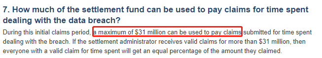 快来躺着领钱了 - Equifax数据泄露事件受害者可以获得至少125美元的赔偿【动态更新:貌似领不到这么多钱了】 1 快来躺着领钱了 - Equifax数据泄露事件受害者可以获得至少125美元的赔偿【动态更新:貌似领不到这么多钱了】