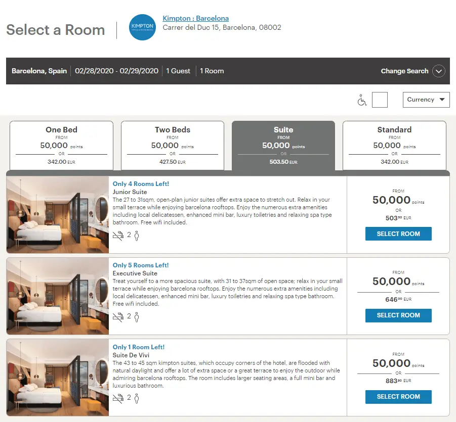 赶快下手 - 此全新开业的精品酒店旗下所有房型都可以使用同样成本的积分预定 1 赶快下手 - 此全新开业的精品酒店旗下所有房型都可以使用同样成本的积分预定