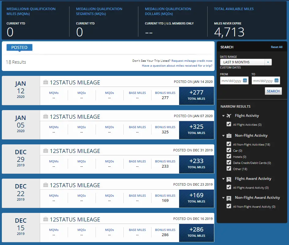 【总共奖励4713里程】赶快注册!达美航空(Delta Airlines)给大家送免费里程、优先登机和打车折扣 1 【总共奖励4713里程】赶快注册!达美航空(Delta Airlines)给大家送免费里程、优先登机和打车折扣