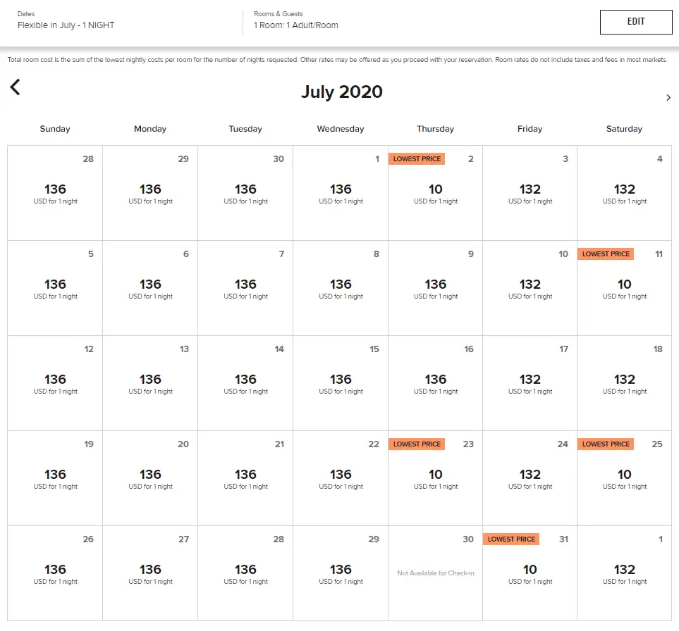 全新万豪美国大车店Bug，10美元一晚上