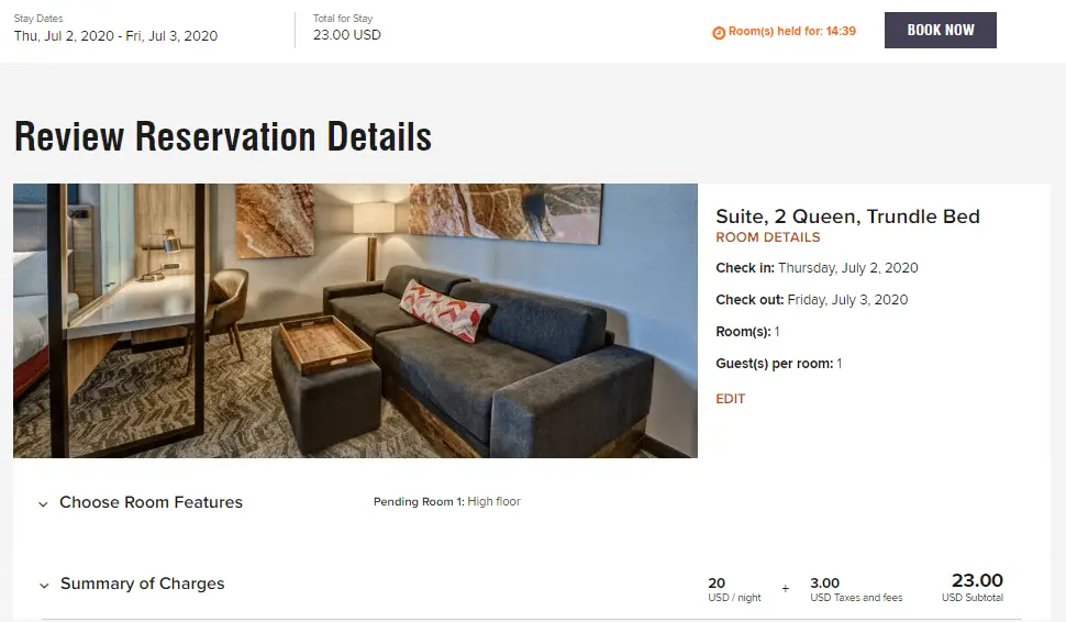 全新万豪美国大车店Bug，10美元一晚上