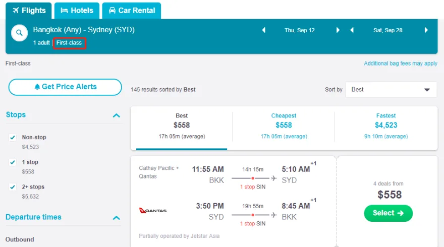 赶快!!!近乎免费的澳航亚澳往返头等舱机票!!! 1 赶快!!!近乎免费的澳航亚澳往返头等舱机票!!!