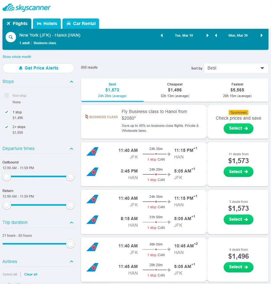 1500美元南航商务舱往返亚美Bug价来了 2 1500美元南航商务舱往返亚美Bug价来了