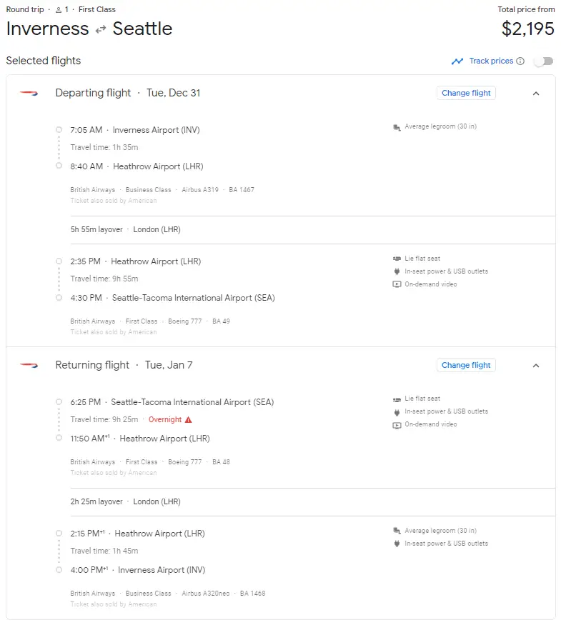 圣诞跨年可选！成本1400美元实际成本的欧美豪华往返头等舱！