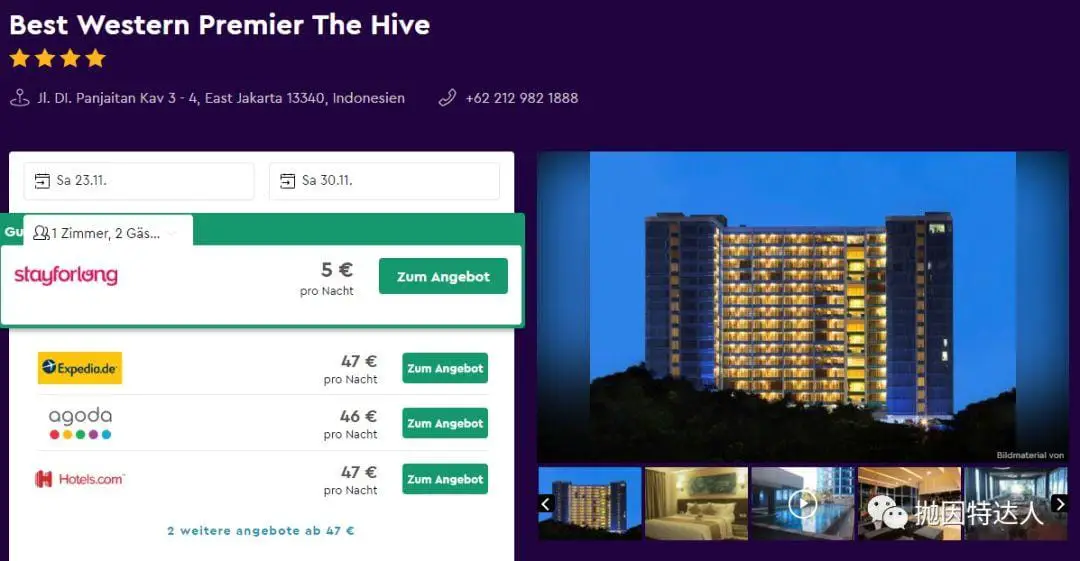 雅加达酒店Bug来了 - Best Western Premier仅需5欧元一晚 雅加达酒店Bug来了 - Best Western Premier仅需5欧元一晚