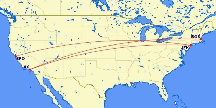 《第一次美国境内商务舱平躺体验 - 美国航空A321T JFK - LAX（纽约 - 洛杉矶）商务舱体验报告》