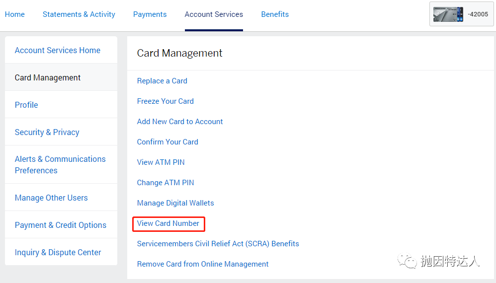 《Amex网上账户小技巧 - 如何在还没收到Amex卡的时候看到卡号？》