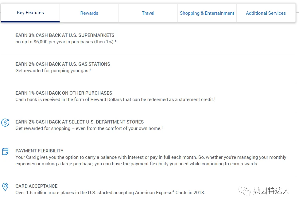 无年费 & 350美元开卡奖励 - American Express Blue Cash Everyday