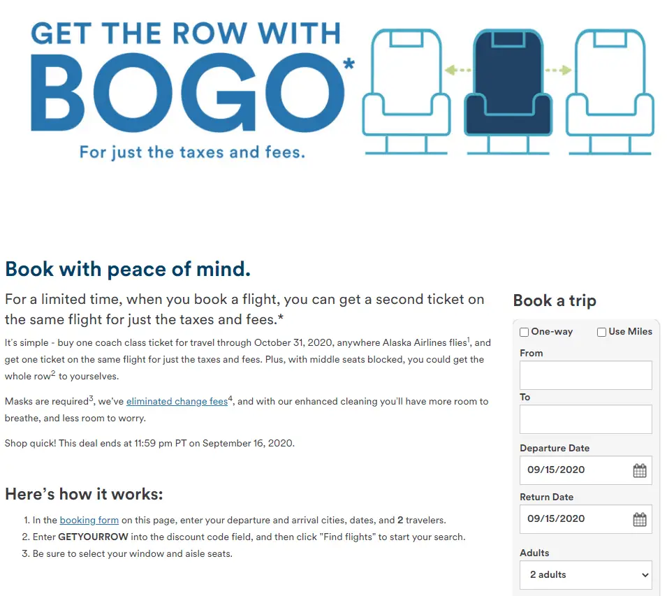 史上最慷慨买一送一机票促销又回来了 - 阿拉斯加半价机票随便买 1 史上最慷慨买一送一机票促销又回来了 - 阿拉斯加半价机票随便买