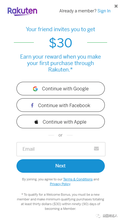 Rakuten小羊毛:装插件送$20或2000 Amex MR Rakuten小羊毛:装插件送$20或2000 Amex MR