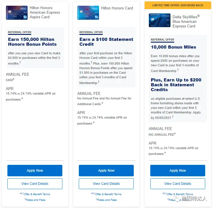 《【5月5日截止，抓紧时间】Referral专享额外200美元奖励 - Amex大批超强史高开卡奖励纷纷袭来》