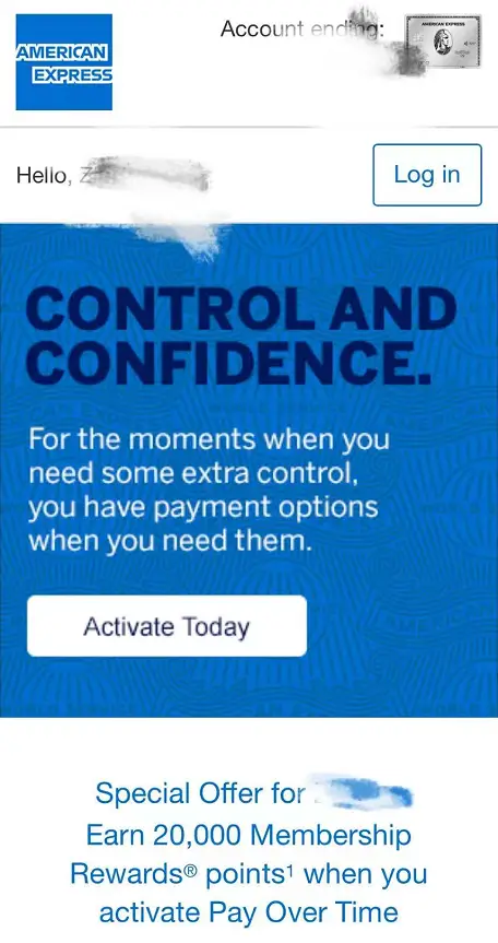 注册即送20000点数奖励 - Amex Pay Pver Time活动又回来了