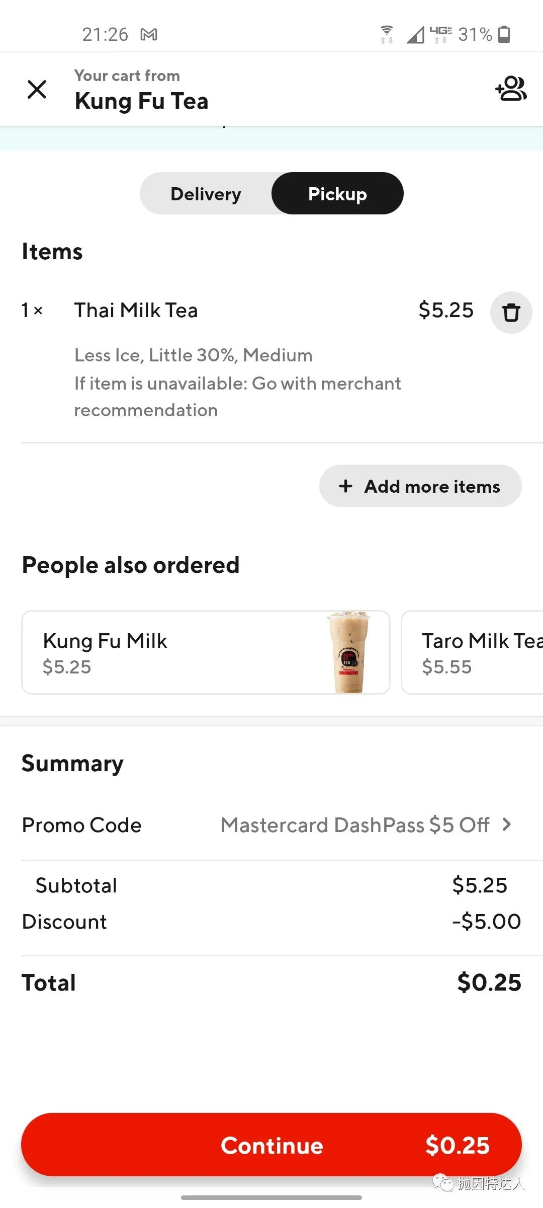 Mastercard联合DoorDash给大家送钱,每个月都有免费奶茶领取哦! Mastercard联合DoorDash给大家送钱,每个月都有免费奶茶领取哦!