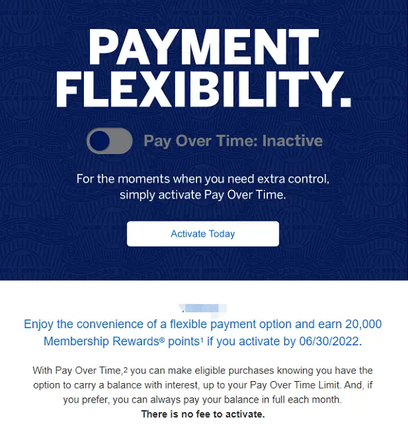 【Amex又送分了】注册即送20000点数奖励 - Amex Pay Over Time活动又回来了
