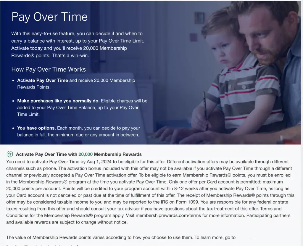 【Amex又送分了】注册即送20000点数奖励 - Amex Pay Over Time活动又回来了