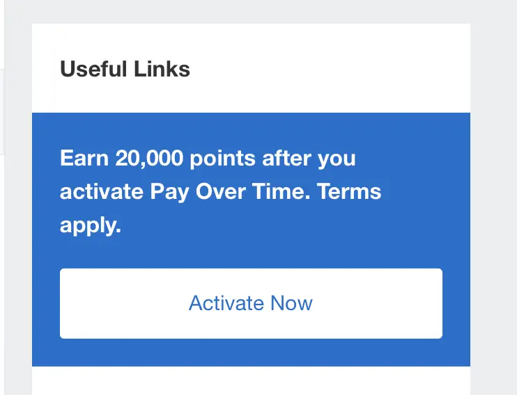【Amex又送分了】注册即送20000点数奖励 - Amex Pay Over Time活动又回来了