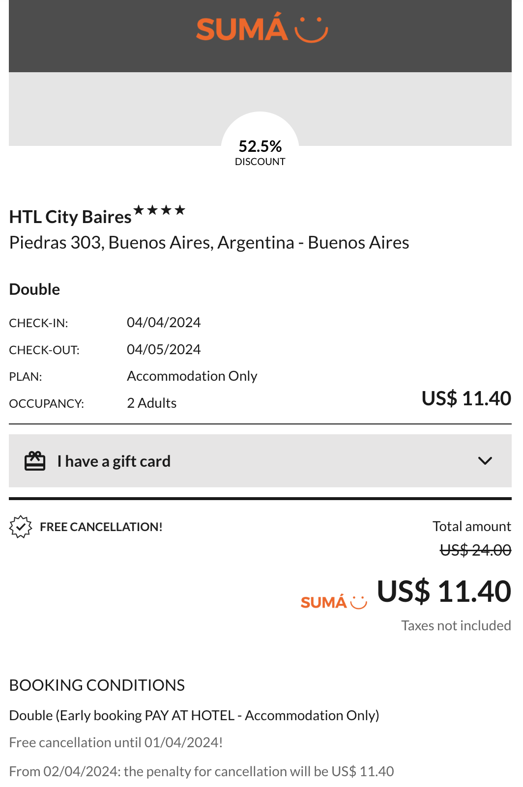 《酒店Bug价：11美元入住布宜诺斯艾利斯市中心酒店》