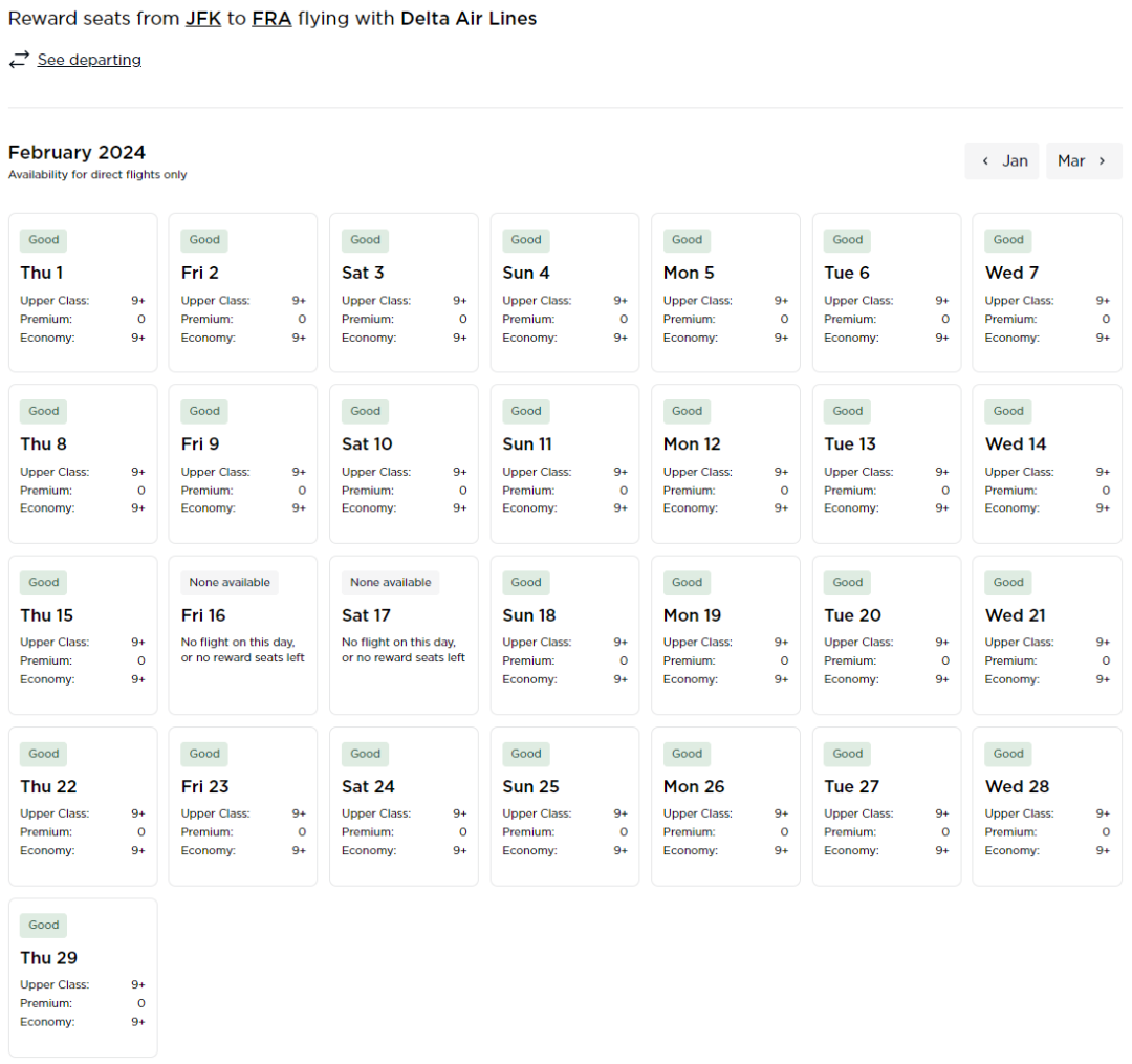 另一大铁公鸡慷慨放票，39K点数即可兑换跨洋商务舱，感恩节、圣诞跨年旺季都有票