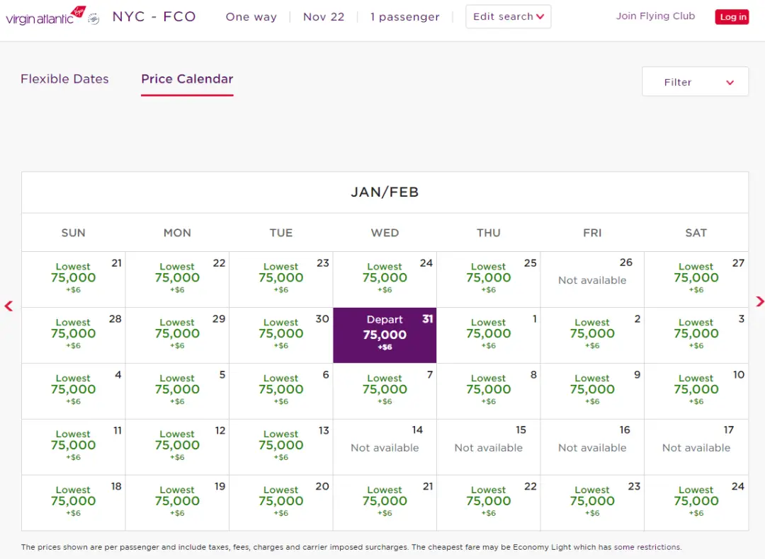 此航司跨洋商务舱里程票持续慷慨放送,仅需58K点数+超低税费即可完成兑换 此航司跨洋商务舱里程票持续慷慨放送,仅需58K点数+超低税费即可完成兑换