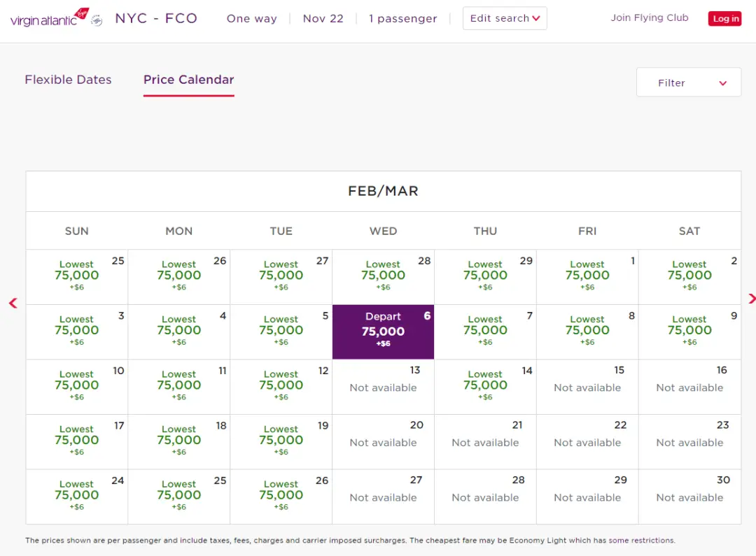 此航司跨洋商务舱里程票持续慷慨放送,仅需58K点数+超低税费即可完成兑换 此航司跨洋商务舱里程票持续慷慨放送,仅需58K点数+超低税费即可完成兑换