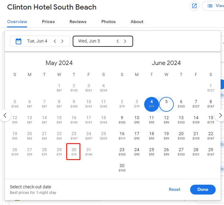 《酒店Bug价：迈阿密南海滩度假酒店，税前15美元一晚》