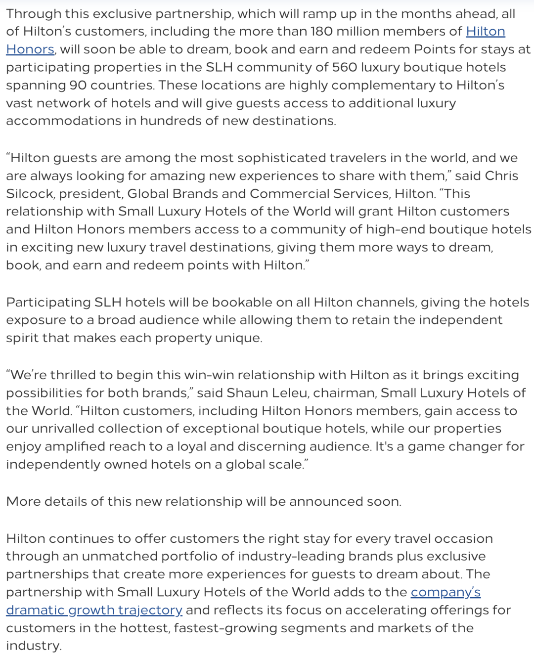 《希尔顿惊喜频出，全新收购奢华酒店品牌将支持积分/免房券兑换，无限制免房券要升值了》