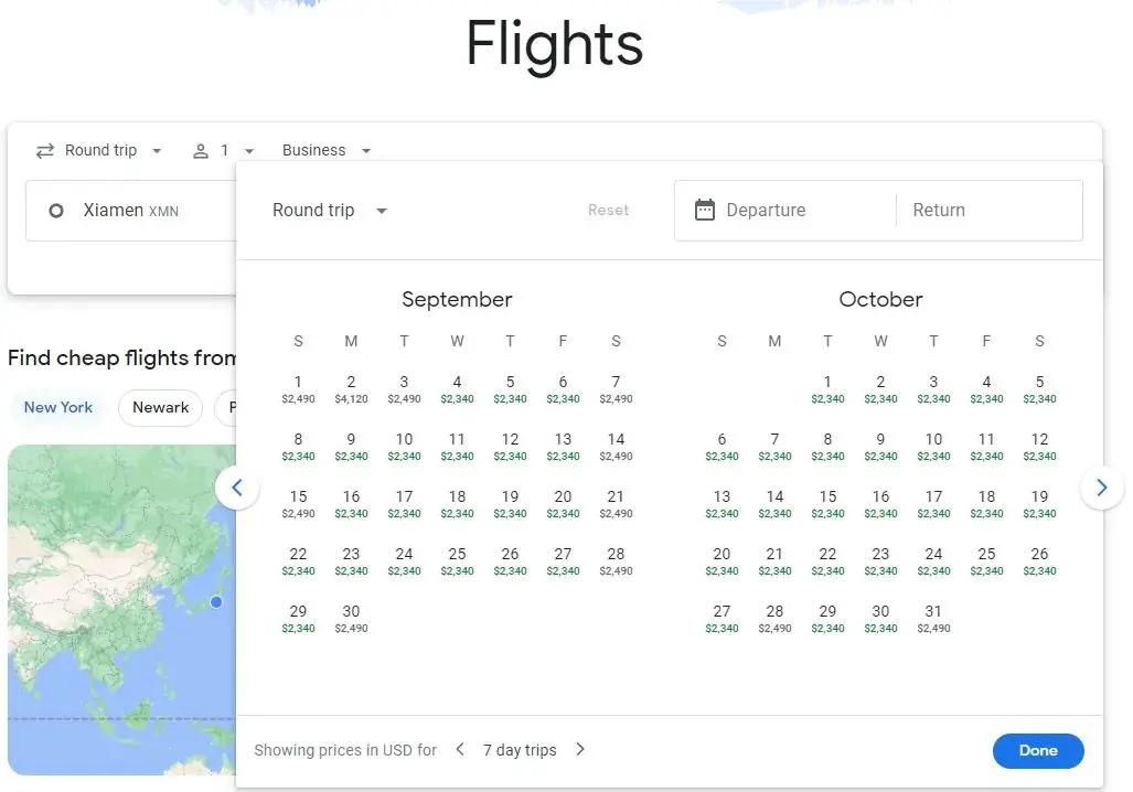大概是中美最低价商务舱,仅需2300美元即可往返中美,开学/放假旺季同样适用 2 大概是中美最低价商务舱,仅需2300美元即可往返中美,而且开学/放假旺季同样适用