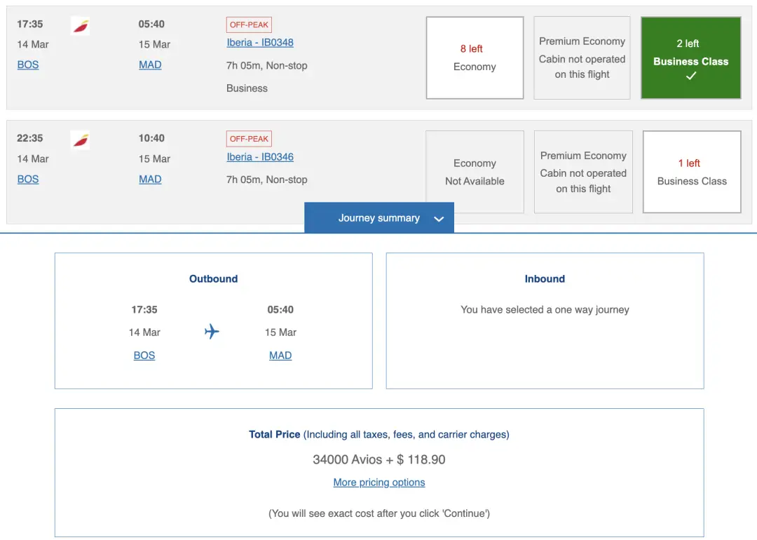 34K点数兑换跨洋商务舱,超级甜点终于又大规模放票了 34K点数兑换跨洋商务舱,超级甜点终于又大规模放票了