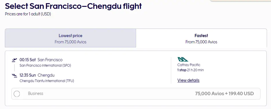国泰中美直航大放票,58K点数可拿下商务舱,旺季大量时间也有票 8 国泰中美直航大放票,58K点数可拿下商务舱,旺季大量时间也有票