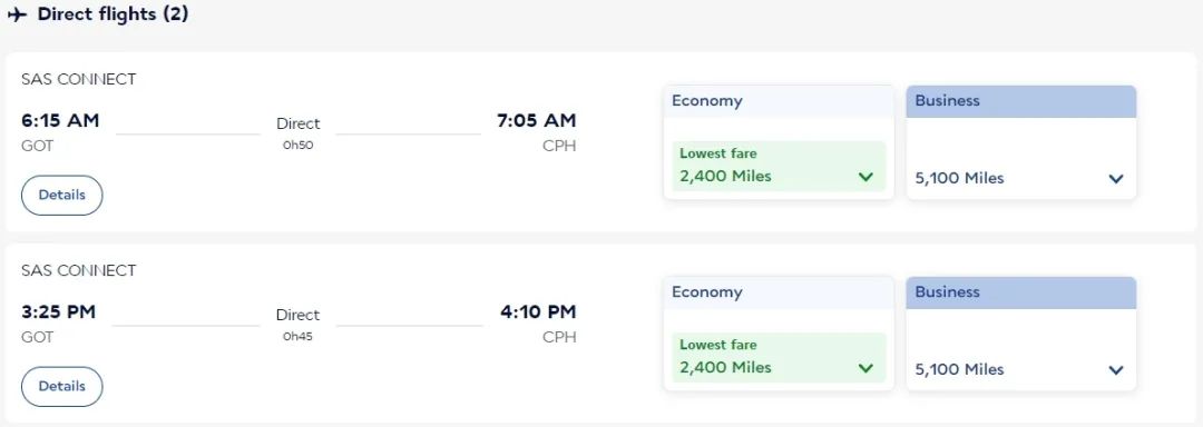 30K点数兑换跨洋商务舱，超低低税费！经济舱成本拿下商务舱机票！