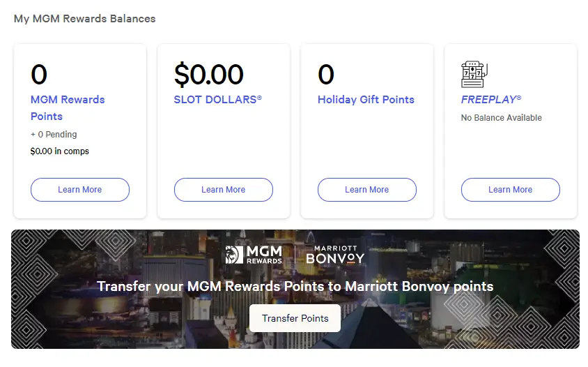 万豪和MGM账户间转分正式开启