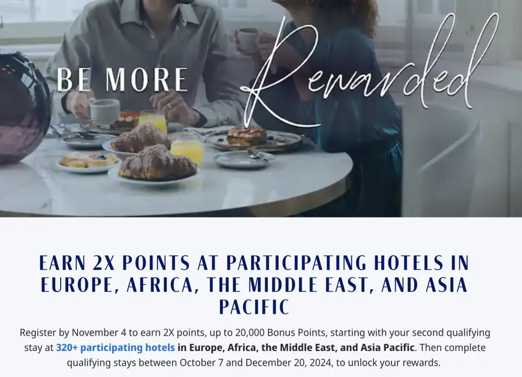 凯悦2024年Q4针对特定地区双倍积分促销活动来了，赶快注册哟