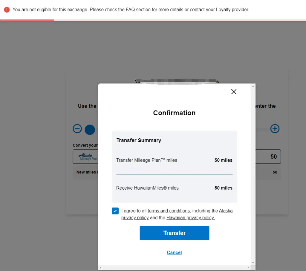 【已恢复,可以MR转点至AS了】阿拉斯加航空/夏威夷航空点数1:1互转开启,但是Amex似乎瞬间拔网线了? 7 【已恢复,可以MR转点至AS了】阿拉斯加航空/夏威夷航空点数1:1互转开启,但是Amex似乎瞬间拔网线了?
