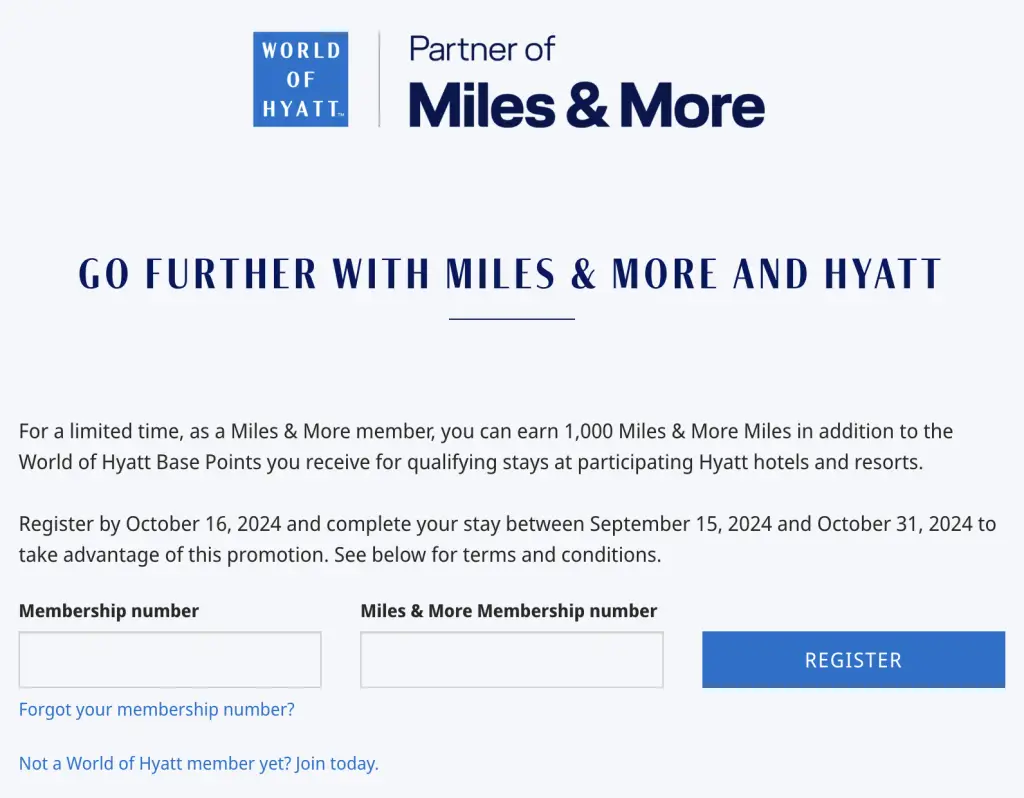 入住凯悦旗下酒店送汉莎里程，每次入住加赠1000点