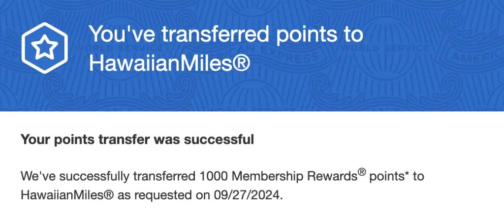 【已恢复,可以MR转点至AS了】阿拉斯加航空/夏威夷航空点数1:1互转开启,但是Amex似乎瞬间拔网线了? 1 【已恢复,可以MR转点至AS了】阿拉斯加航空/夏威夷航空点数1:1互转开启,但是Amex似乎瞬间拔网线了?