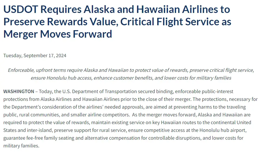 阿拉斯加航空(Alaska Airlines)收购夏威夷航空(Hawaiian Airlines)获批了!还有很多好消息! 1 阿拉斯加航空(Alaska Airlines)收购夏威夷航空(Hawaiian Airlines)获批了!还有很多好消息!