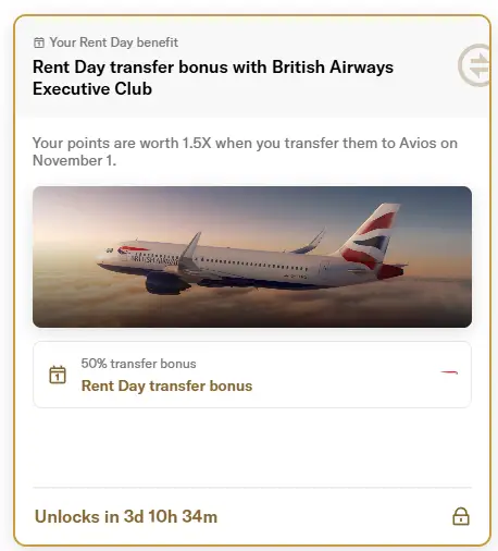 房租神卡Bilt 11月Rent Day:转英航Avios 100%额外加赠,43K点数中美直航商务舱!还有阿拉斯加航空点数赠送! 2 限时100%额外加赠,43K点数中美直航商务舱!还有阿拉斯加航空点数赠送!房租神卡全新Rent Day活动太给力了