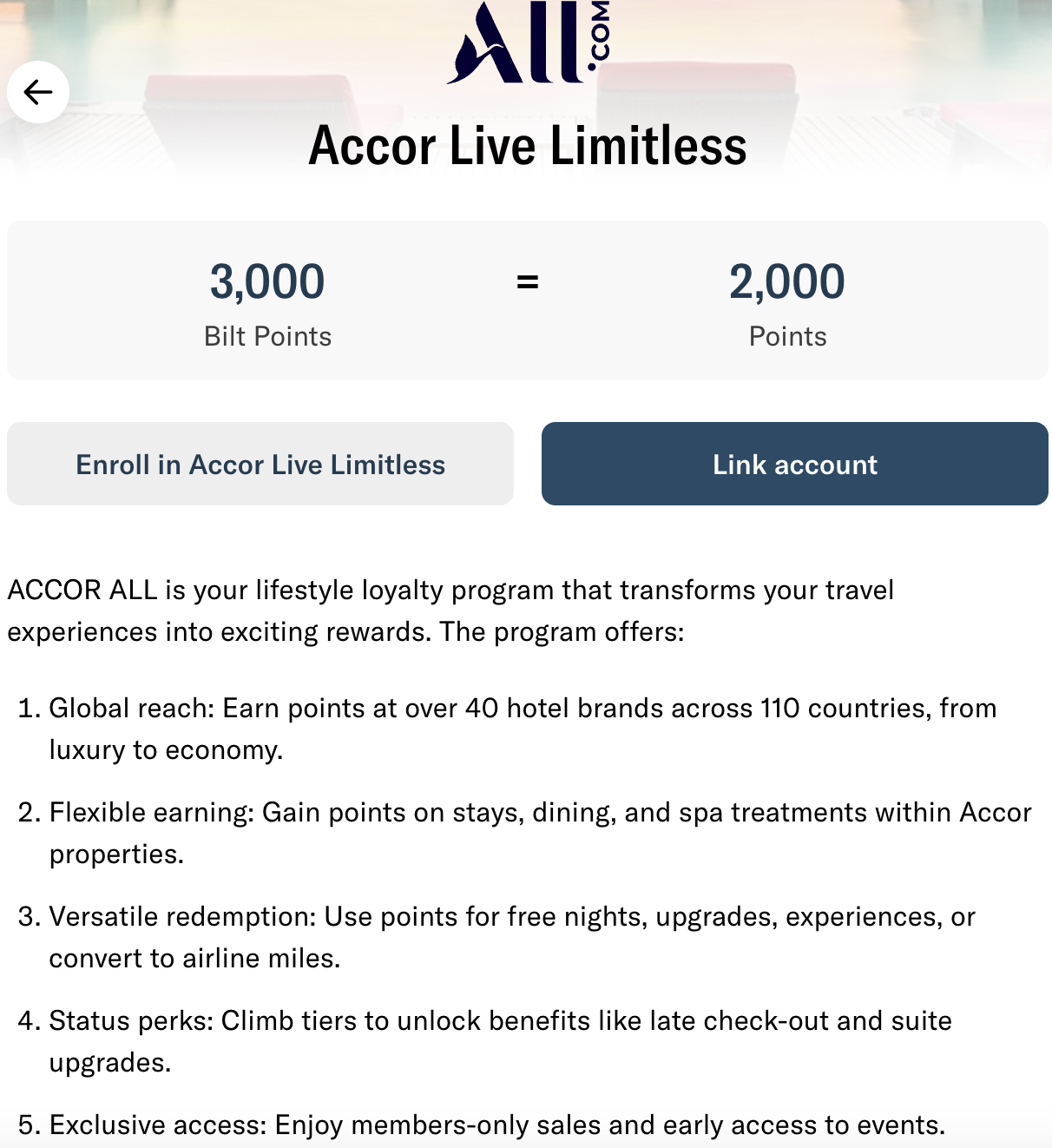Bilt全新转点伙伴:葡萄牙航空(Tap Portugal) & 雅高(Accor),兑换阿联酋航空商务舱全新选项? 2 Bilt全新转点伙伴:葡萄牙航空(Tap Portugal) & 雅高(Accor),兑换阿联酋航空商务舱全新选项?