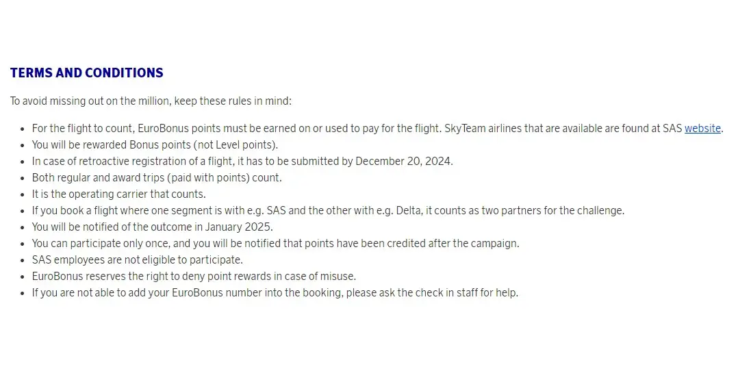 飞15段航班可直接获取100万点航司里程？！SAS居然推出了如此大方的活动