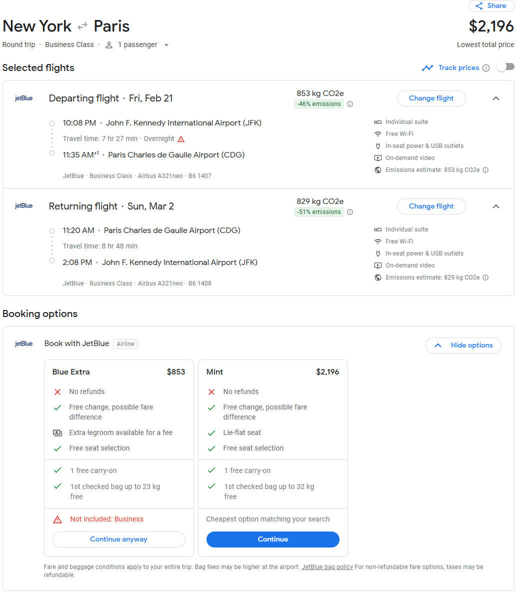 只有商务舱的“廉价航空”黑五限时促销（还有航司内卷特别惊喜），2000美元平躺商务舱往返欧洲