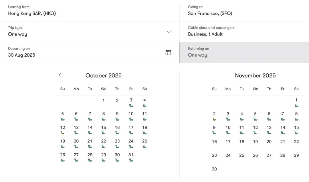 国泰中美直航商务舱里程票全路线放出,抓紧时间尽快锁票! 22 这家航司中美直航商务舱里程票全路线放出,抓紧时间尽快锁票!