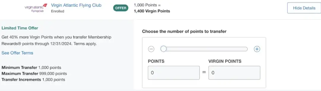 Amex MR转维珍航空慷慨加赠倒计时,机不可失!52K点数兑换亚美头等舱、21K点数兑换跨洋商务舱……大量兑换甜点等待解锁 1 慷慨加赠倒计时,机不可失!52K点数兑换亚美头等舱、21K点数兑换跨洋商务舱……大量兑换甜点等待解锁