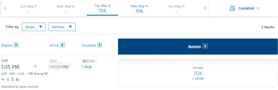 多条爆款中美商务舱里程票连续放票大狂欢，最低仅需60K点数/800美元即可锁定！