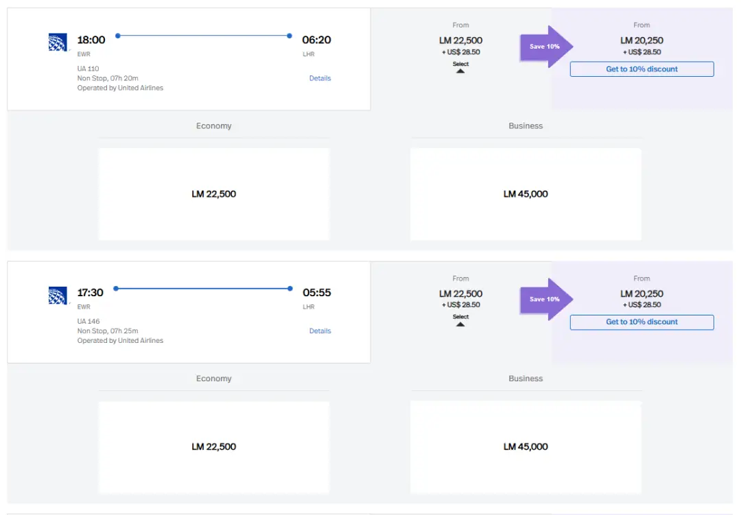 仅限今天！最低22.5K点数兑换跨洋商务舱，房租神卡100%额外加赠太香了！